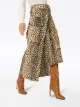 Jacquemus leopard print asymmetric midi skirt