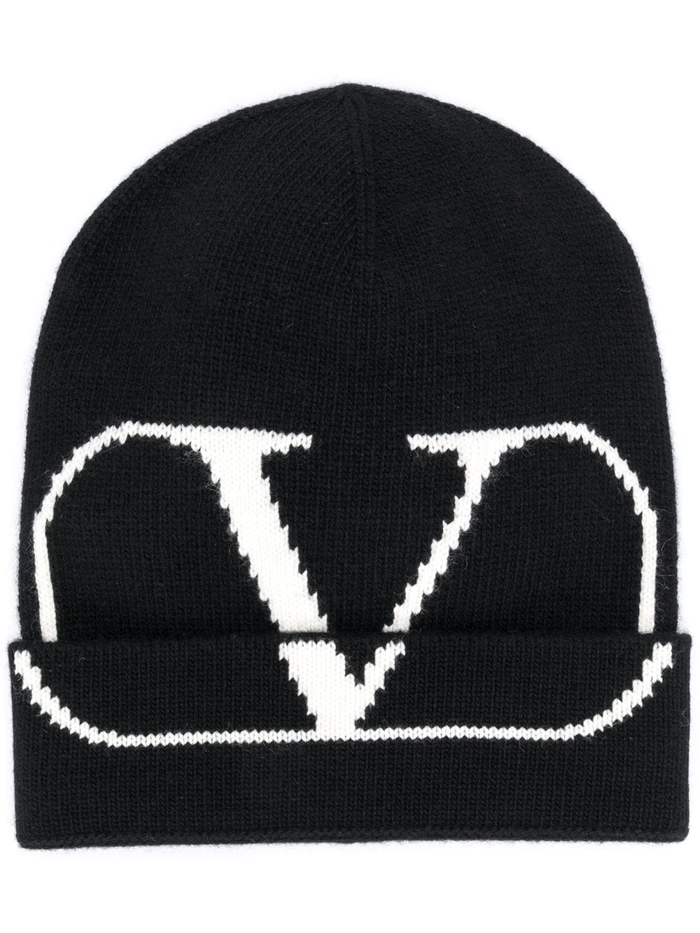 фото Valentino шапка бини с логотипом VLogo