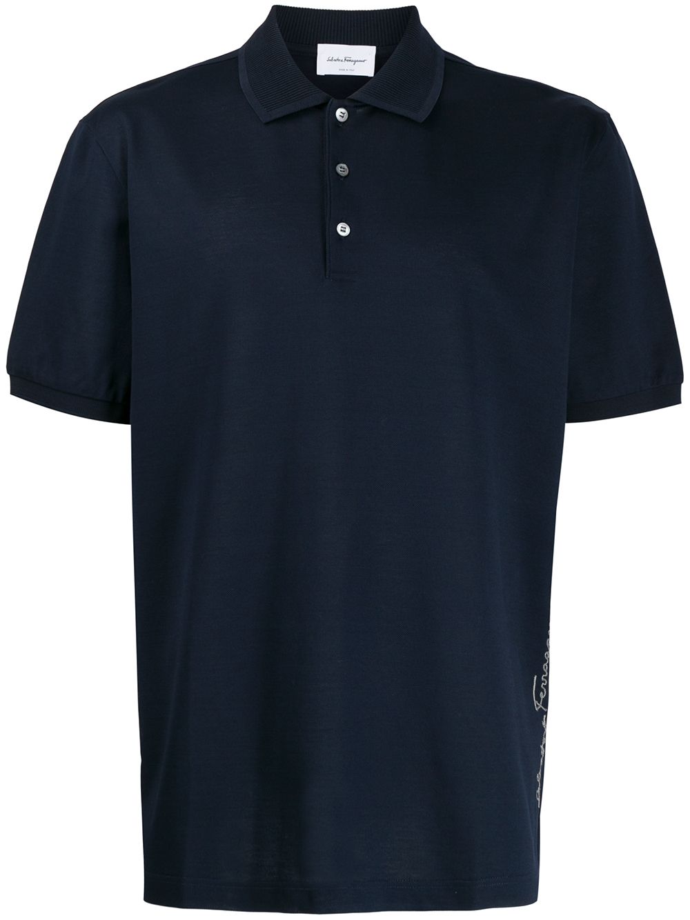 Salvatore Ferragamo рубашка-поло с логотипом 716939