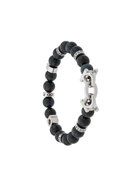 Ferragamo pulsera Gancini con gema semipreciosa 