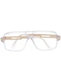 Cazal rectangular frame glasses - White