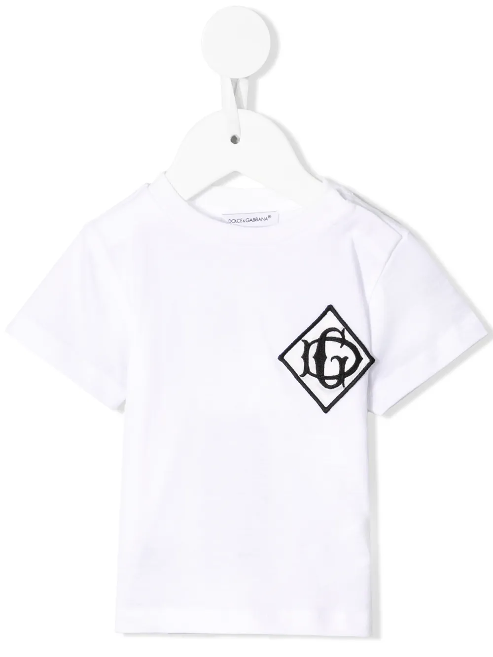 

Dolce & Gabbana Kids playera con monograma - Blanco