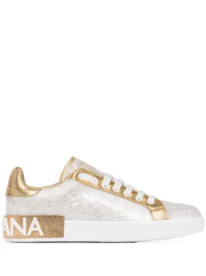 'Portofino' Sneakers Dolce & Gabbana Stiefel mit Budapestermuster Damen Schuhe