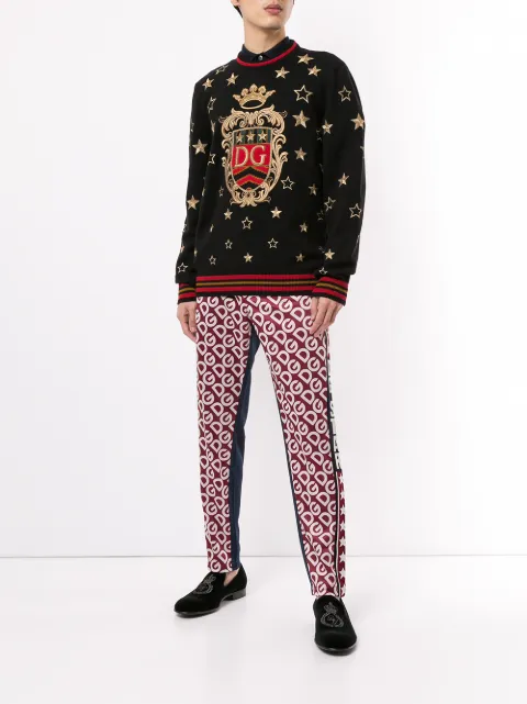 monogram track pants