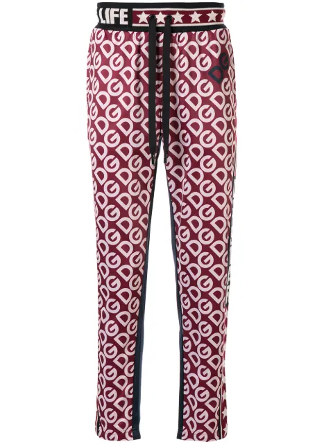 monogram track pants