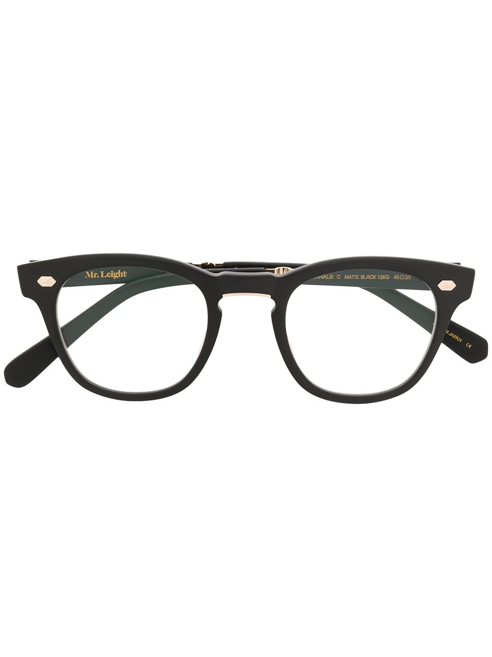 Garrett Leight chunky frame glasses