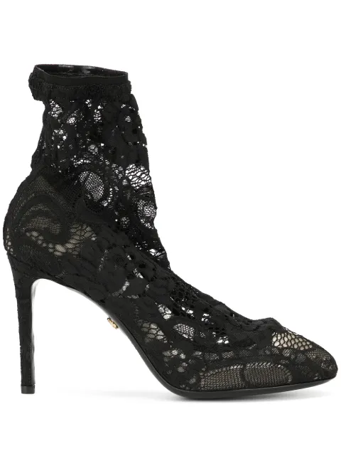 Dolce & Gabbana stretch lace boots