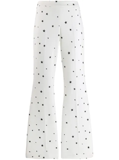 P.a.r.o.s.h Star Print Trousers In Neutrals