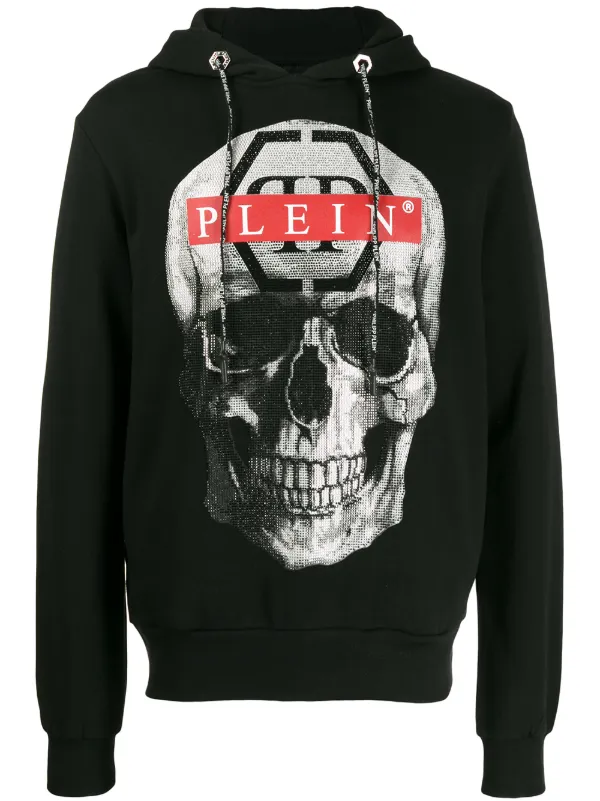 black skull hoodie