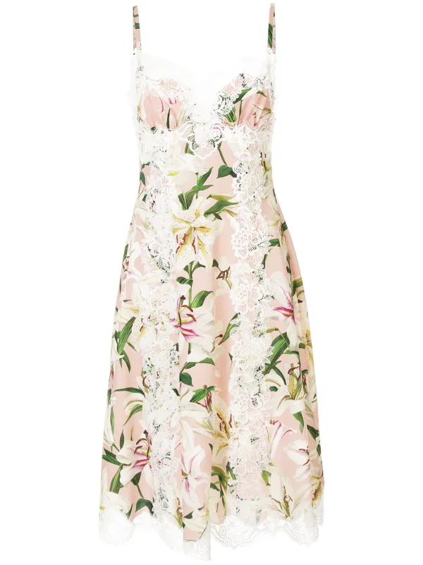 vestido estampado dolce gabbana