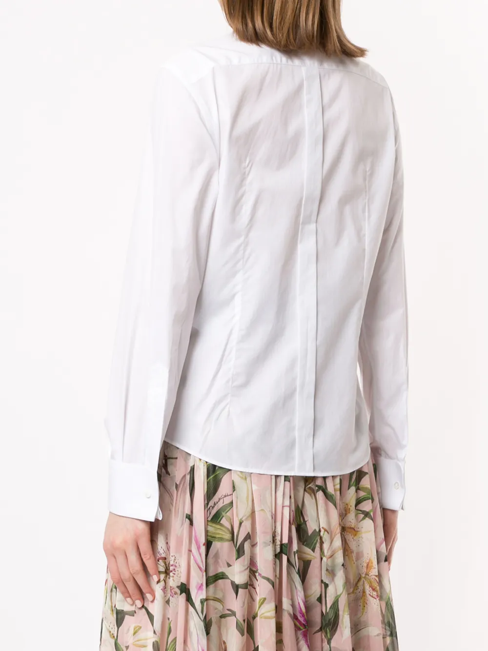 Dolce & Gabbana Blouse met bloem applicatie Wit