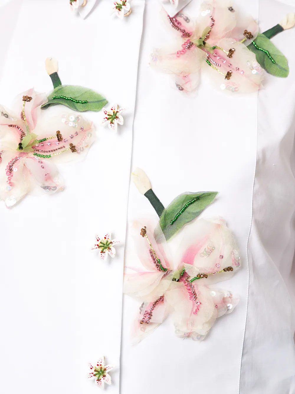 Dolce & Gabbana Blouse met bloem applicatie Wit
