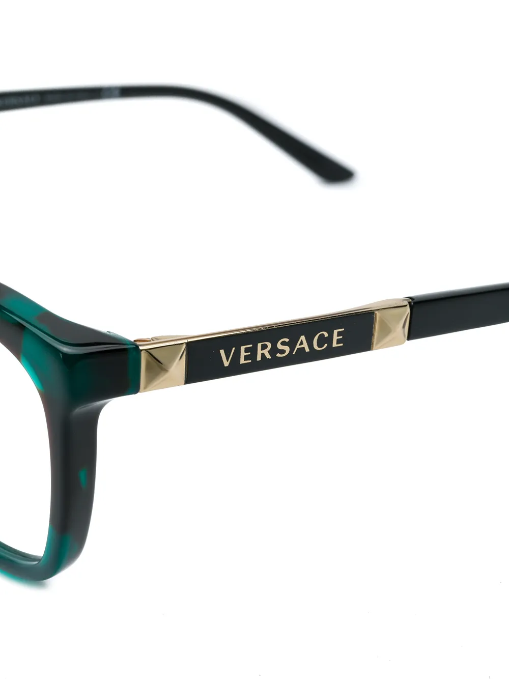  Versace Eyewear Eckige Brille   Schwarz 