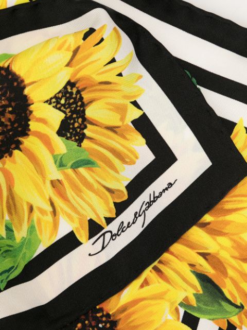 dolce and gabbana sunflower scarf