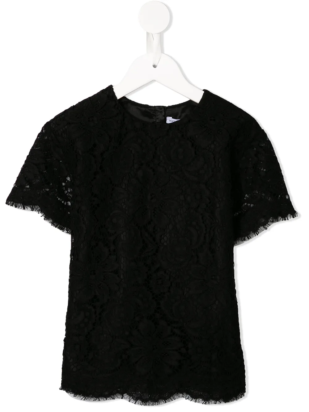 

Dolce & Gabbana Kids heavy lace blouse - Black