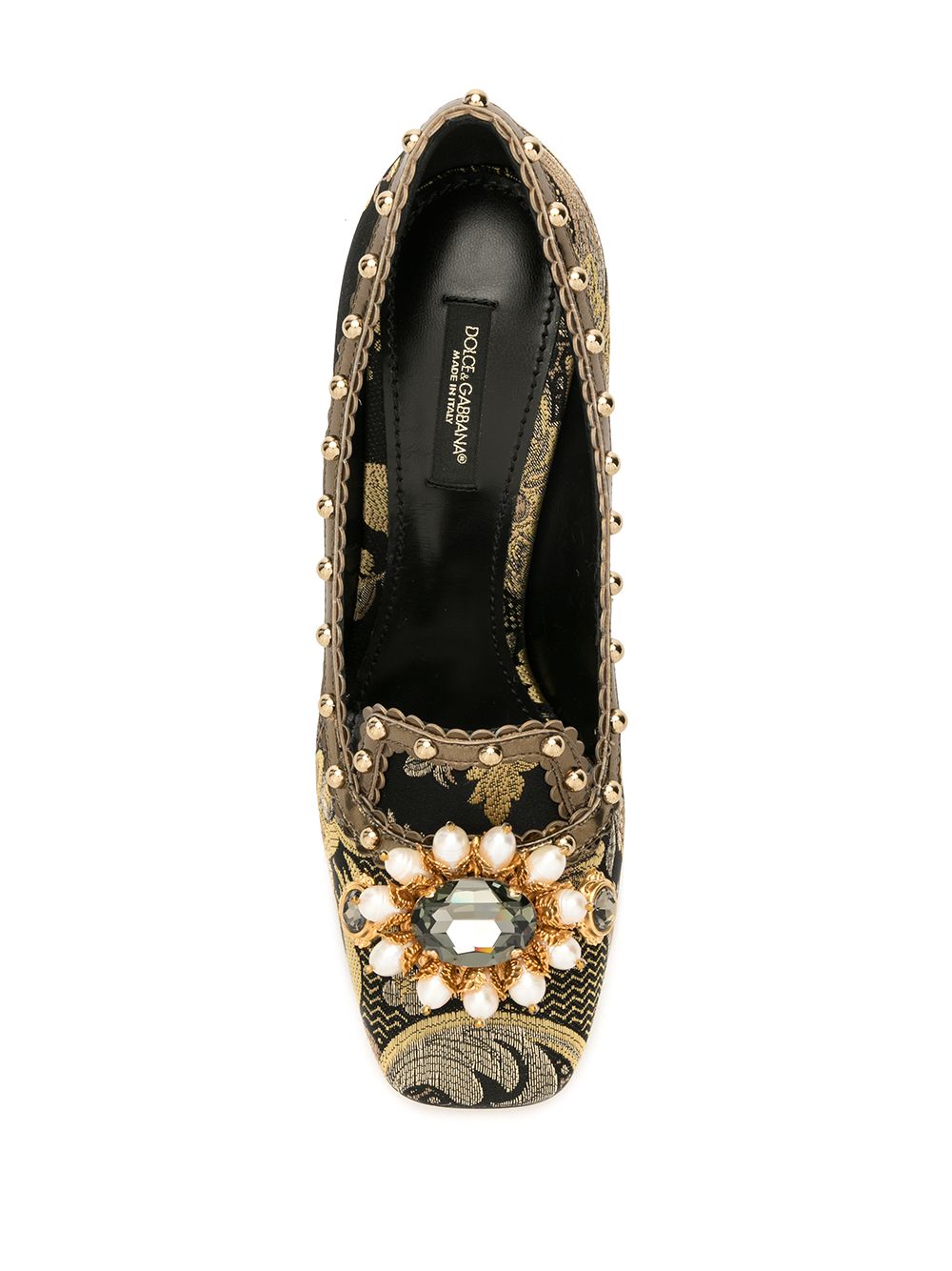 фото Dolce & Gabbana парчовые туфли-лодочки Jackie