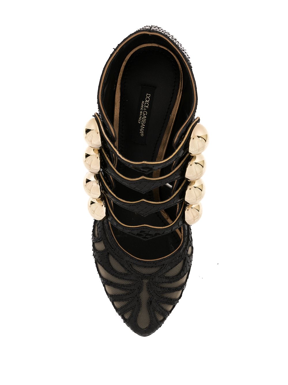 фото Dolce & gabbana туфли на массивном каблуке с прозрачными вставками