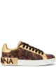 Image 1 of Dolce & Gabbana tortoiseshell low-top sneakers