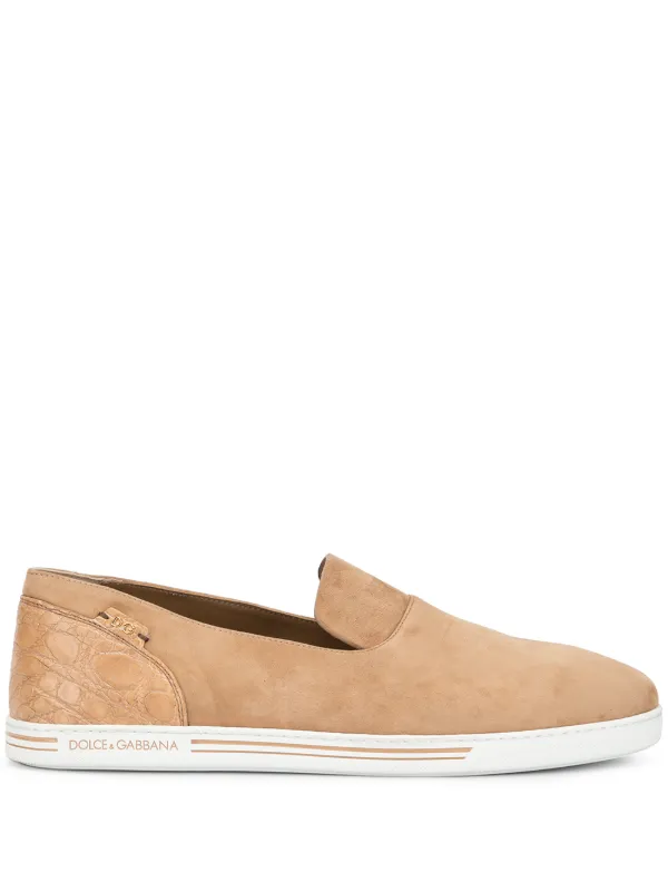 slip on croco beige