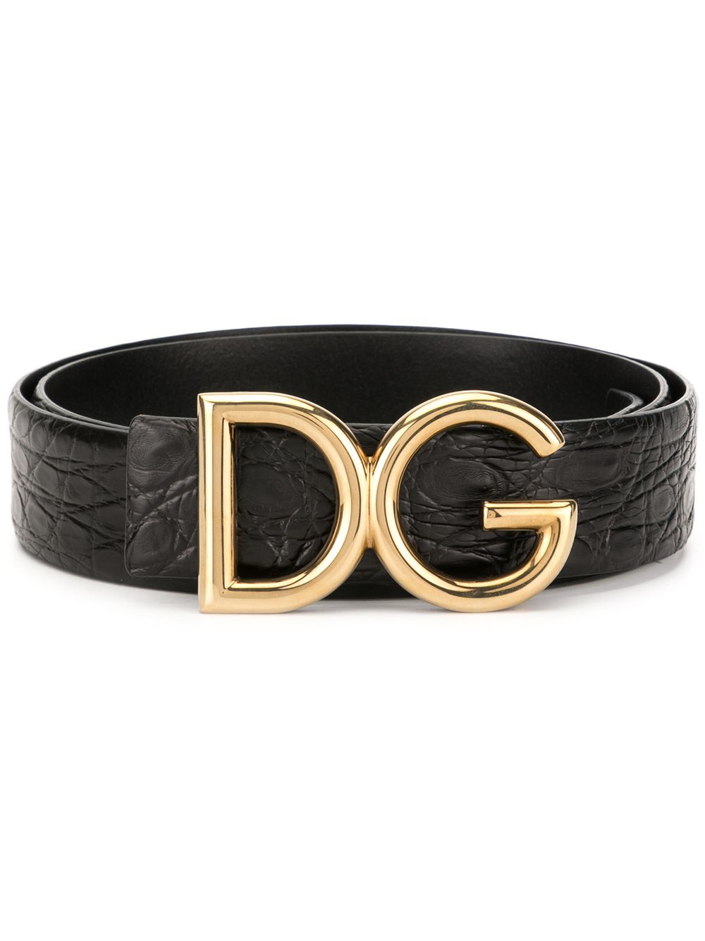 ＜Farfetch＞ Dolce & Gabbana DGロゴ ベルト - ブラック