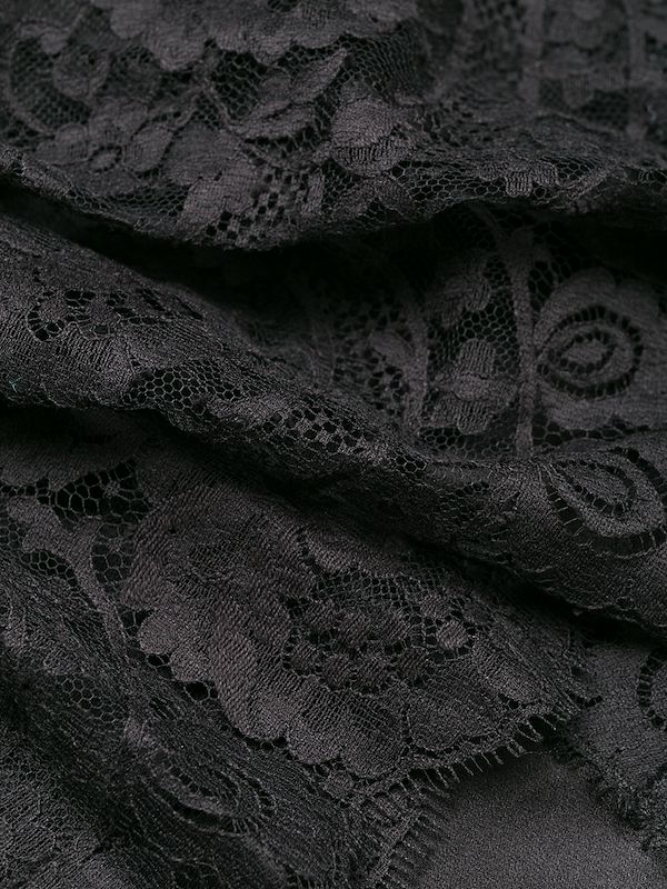 Dolce Gabbana Sheer Lace Panels Dress Farfetch Com