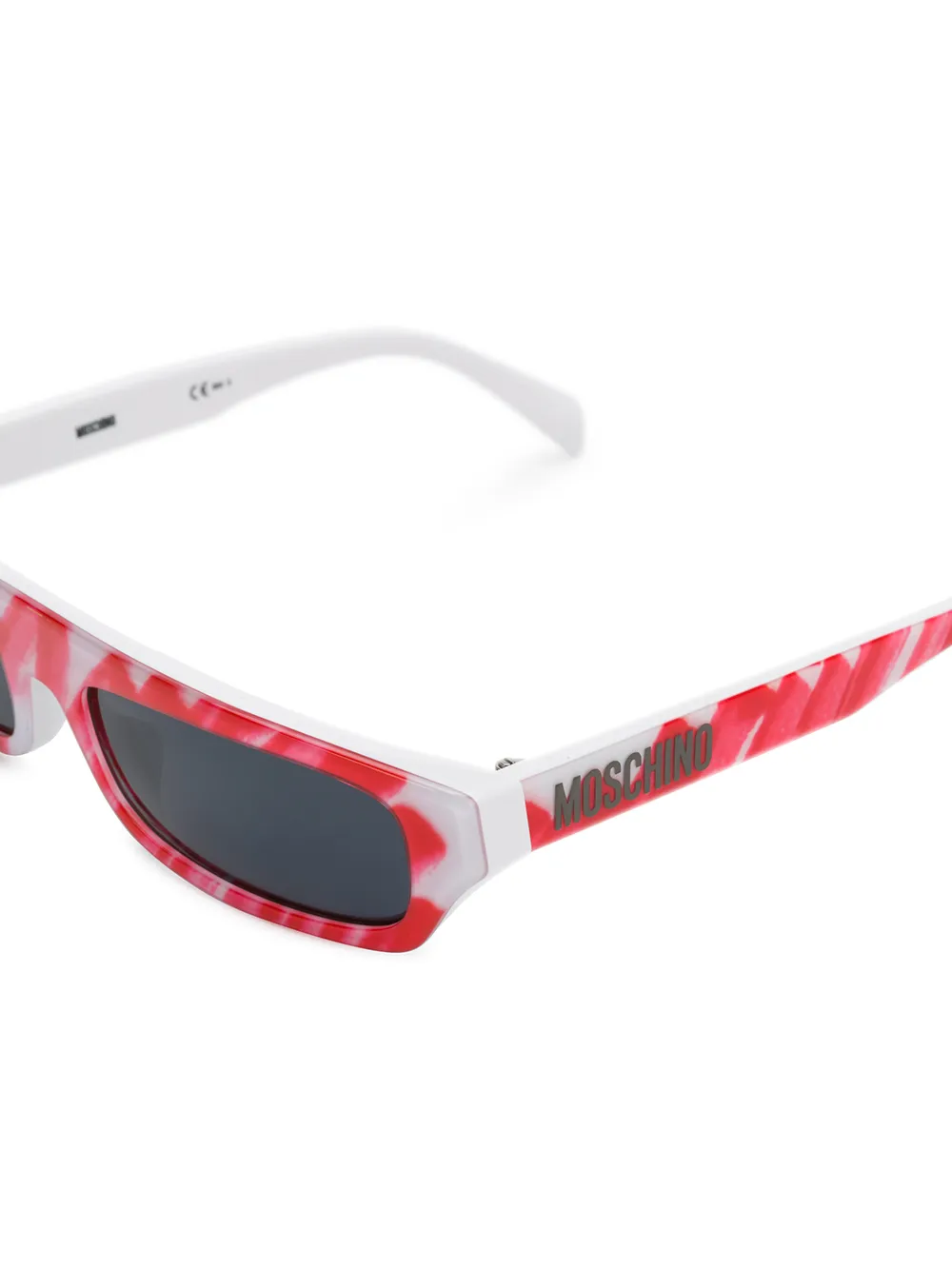  Moschino Eyewear Brushstroke Sunglasses - Red 