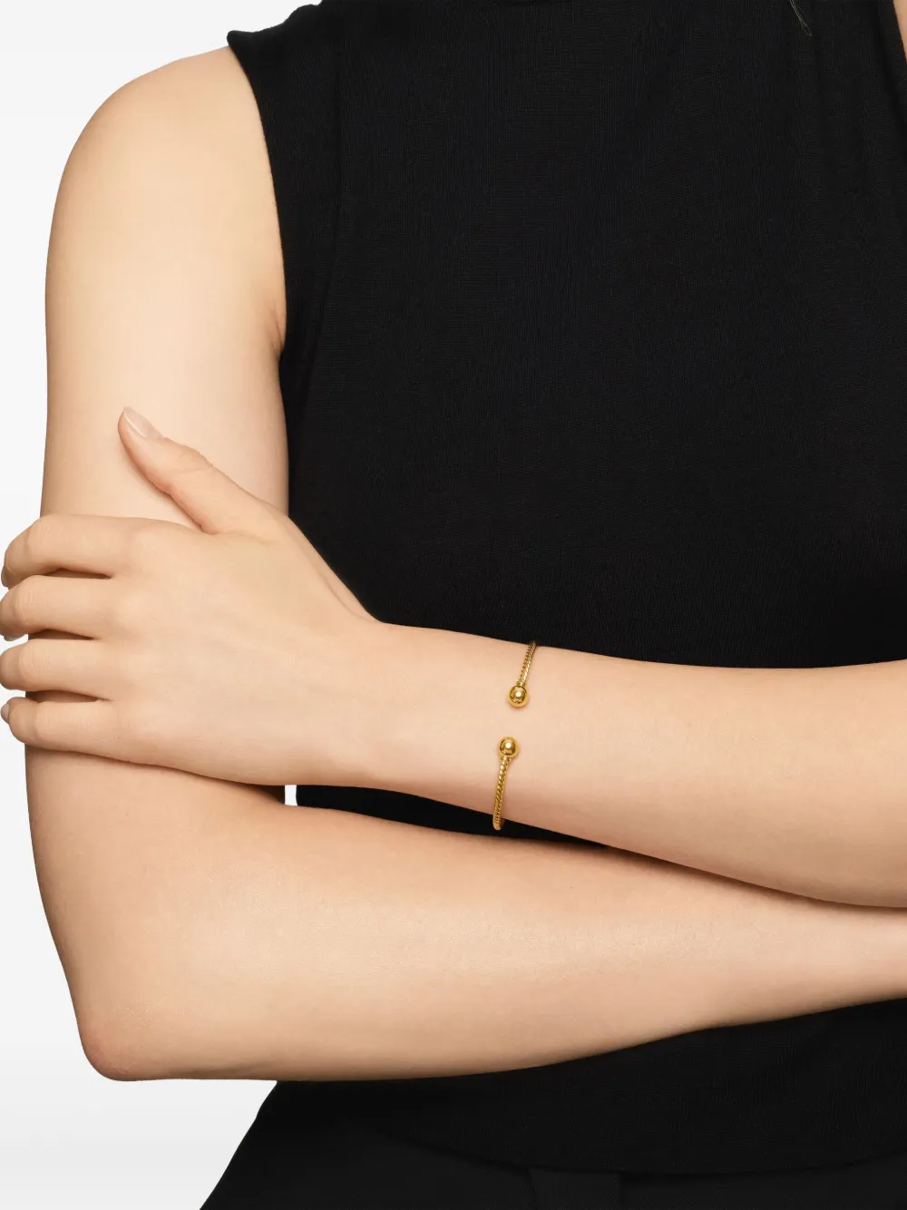 David Yurman سوار 'سولاري كيبل سبيرا' ذهب أصفر عيار 18 مزين بألماس (2.6 ملم) | Image 2