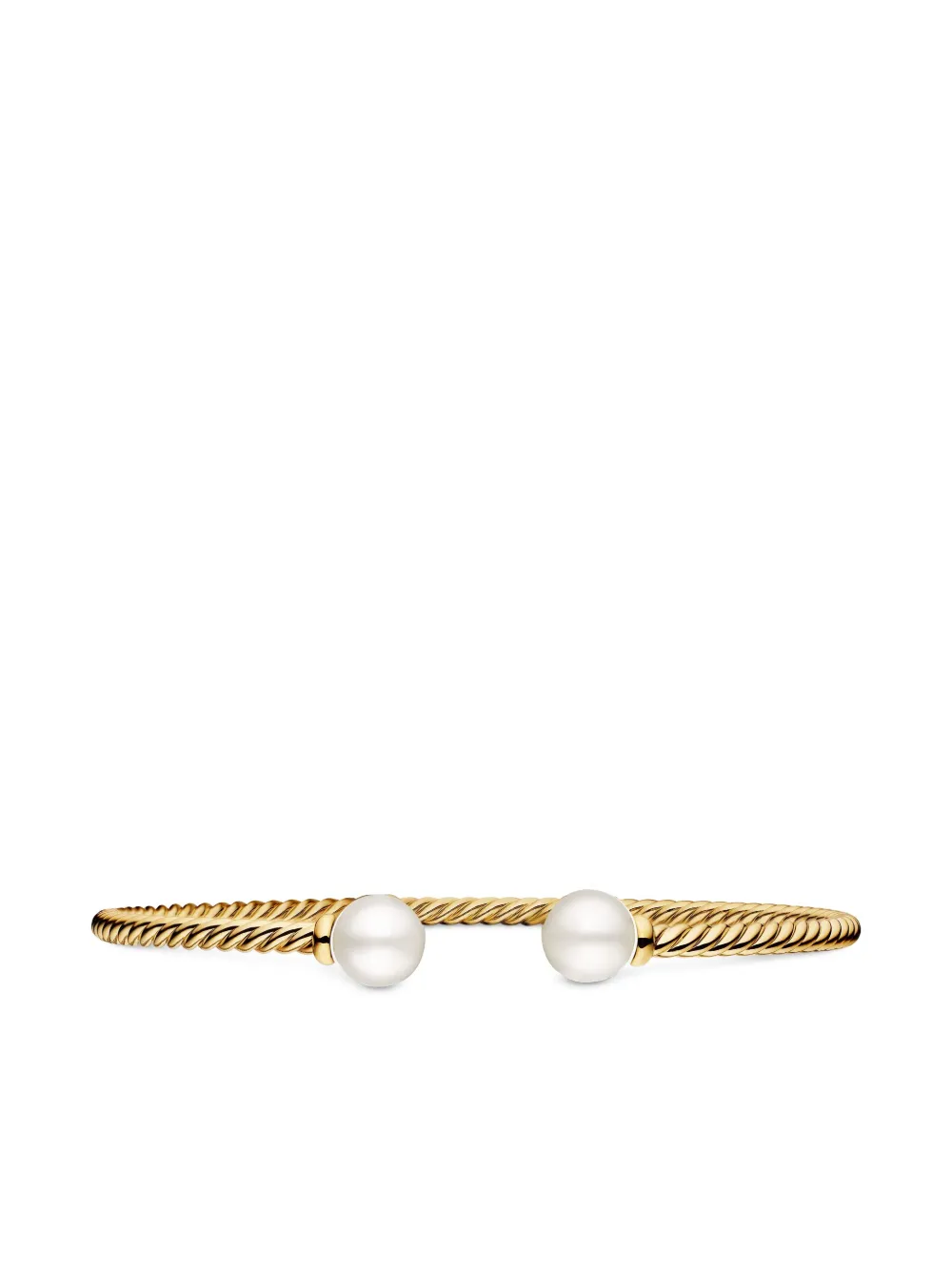 David Yurman 18kt yellow gold Solari Cablespira diamond bracelet (2.6mm) | Silver | Image 1