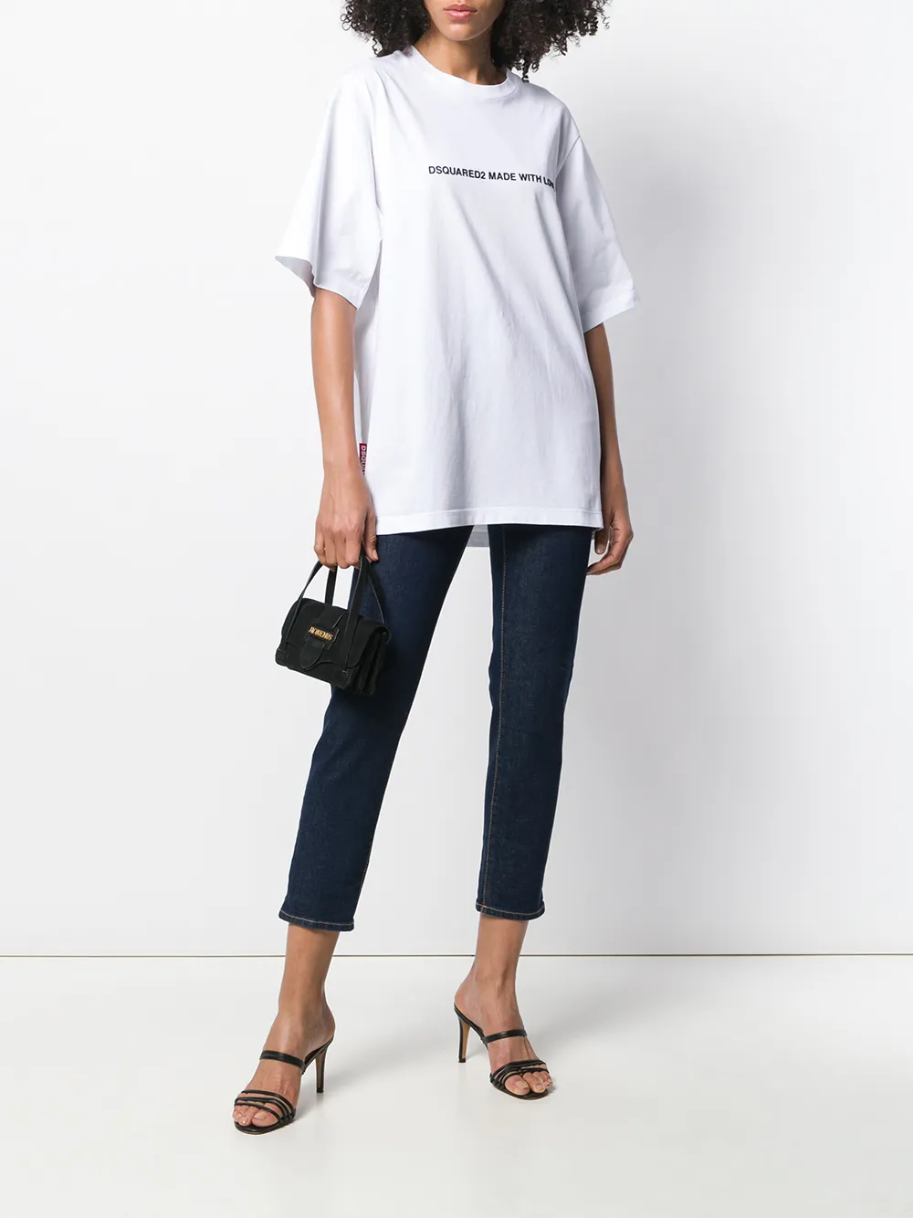 DSQUARED2 T-shirt met tekst Wit