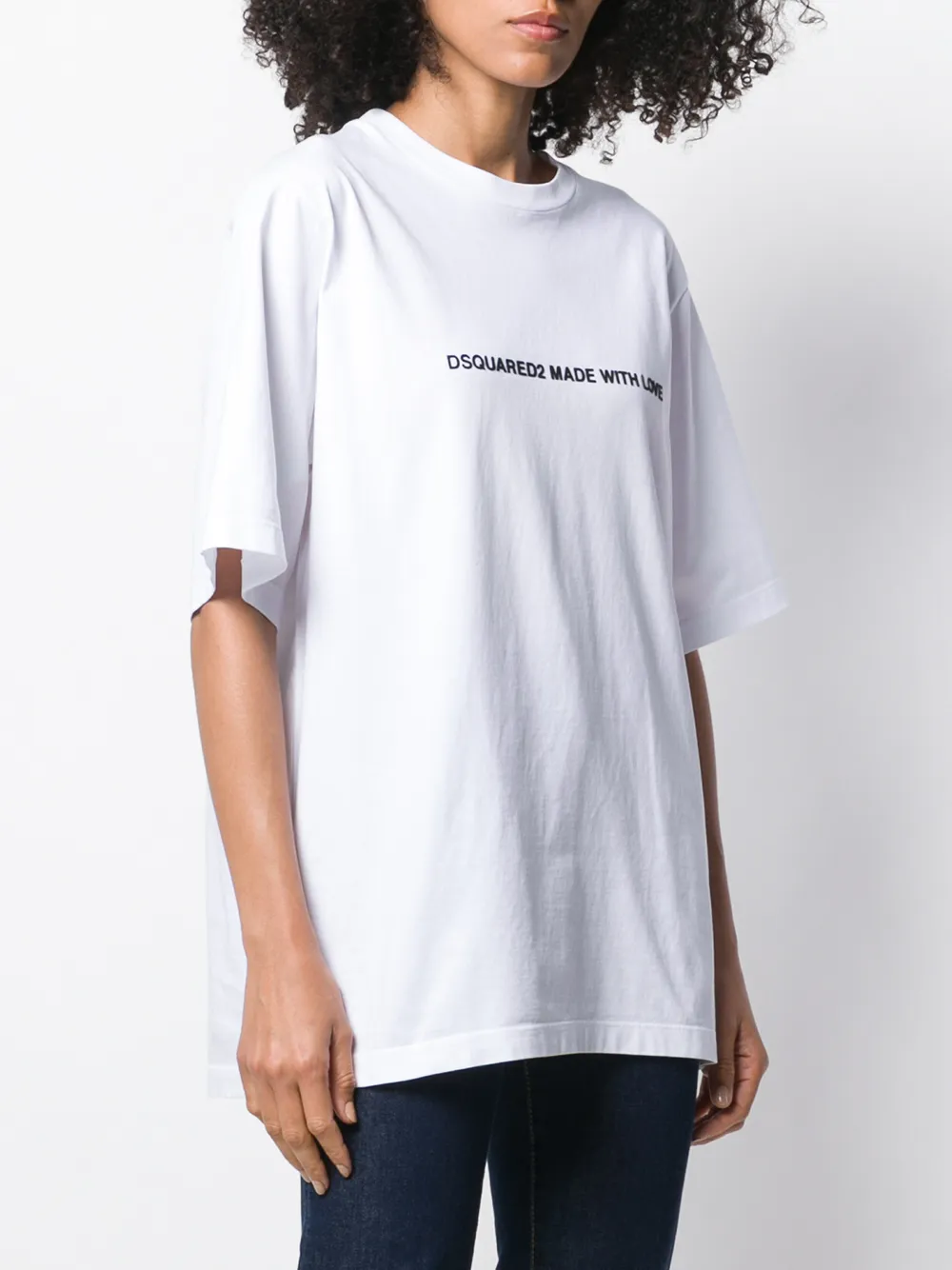 DSQUARED2 T-shirt met tekst Wit