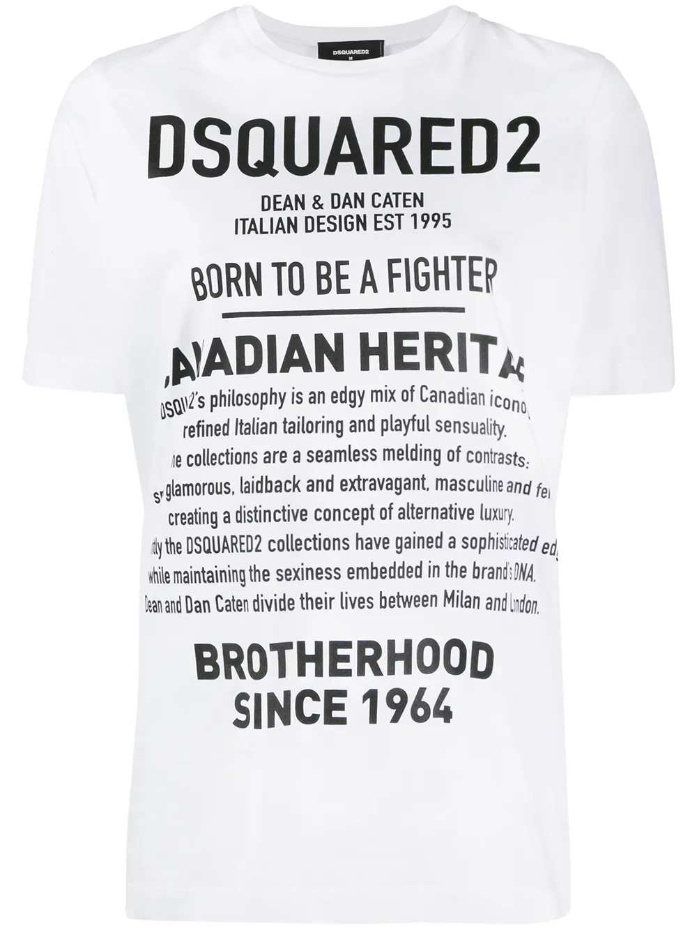 DSQUARED2 T-Shirt mit Logo-Print - Weiß