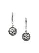 Image 1 of Emanuele Bicocchi Skull hoop drop earrings