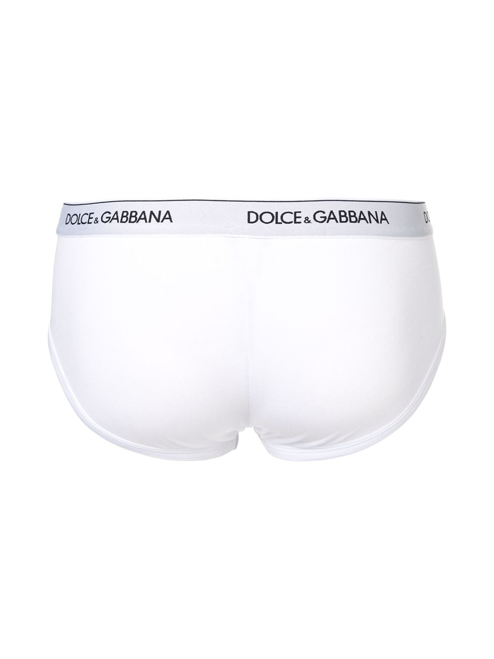 Dolce & Gabbana Slip met logo - Wit