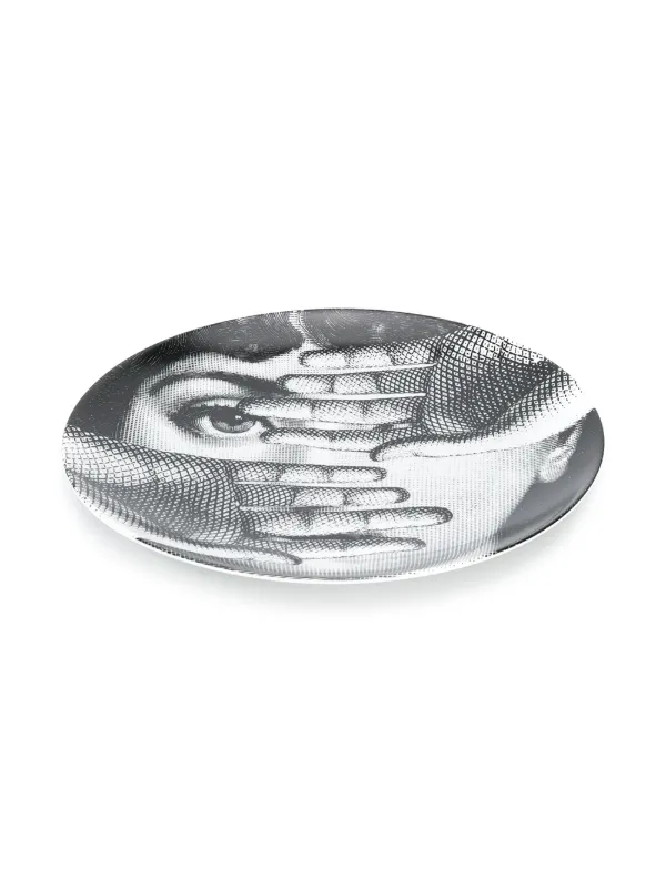 Fornasetti Fornasetti 26cm Wall Plate N154 | Black | FARFETCH BN