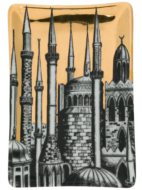 Fornasetti cenicero rectangular Minareti 