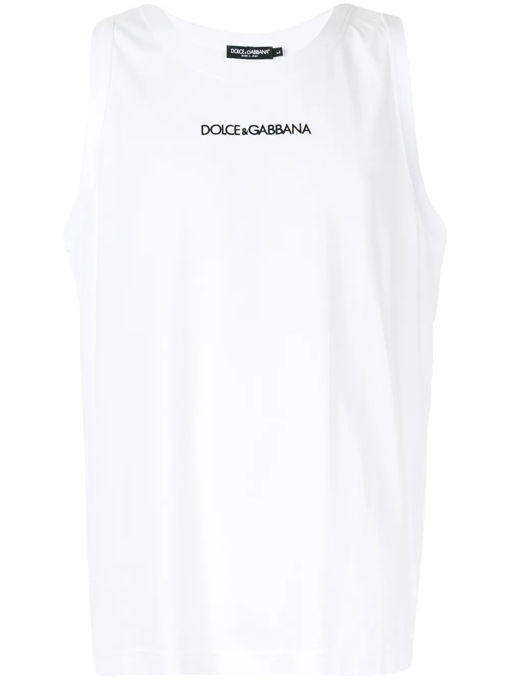 Dolce & Gabbana топ без рукавов с логотипом Dolce & Gabbana топ без рукавов с логотипом