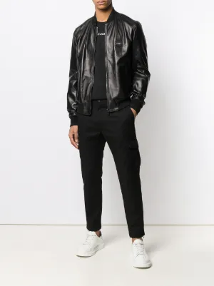 casaco de couro masculino