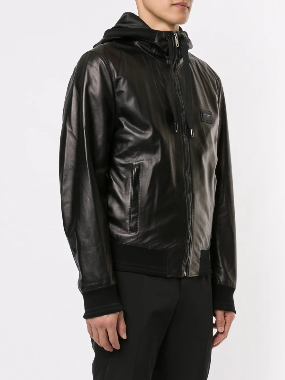 Dolce & Gabbana Zipper Trimmed Biker Jacket - Farfetch