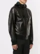 Dolce & Gabbana hooded leather jacket