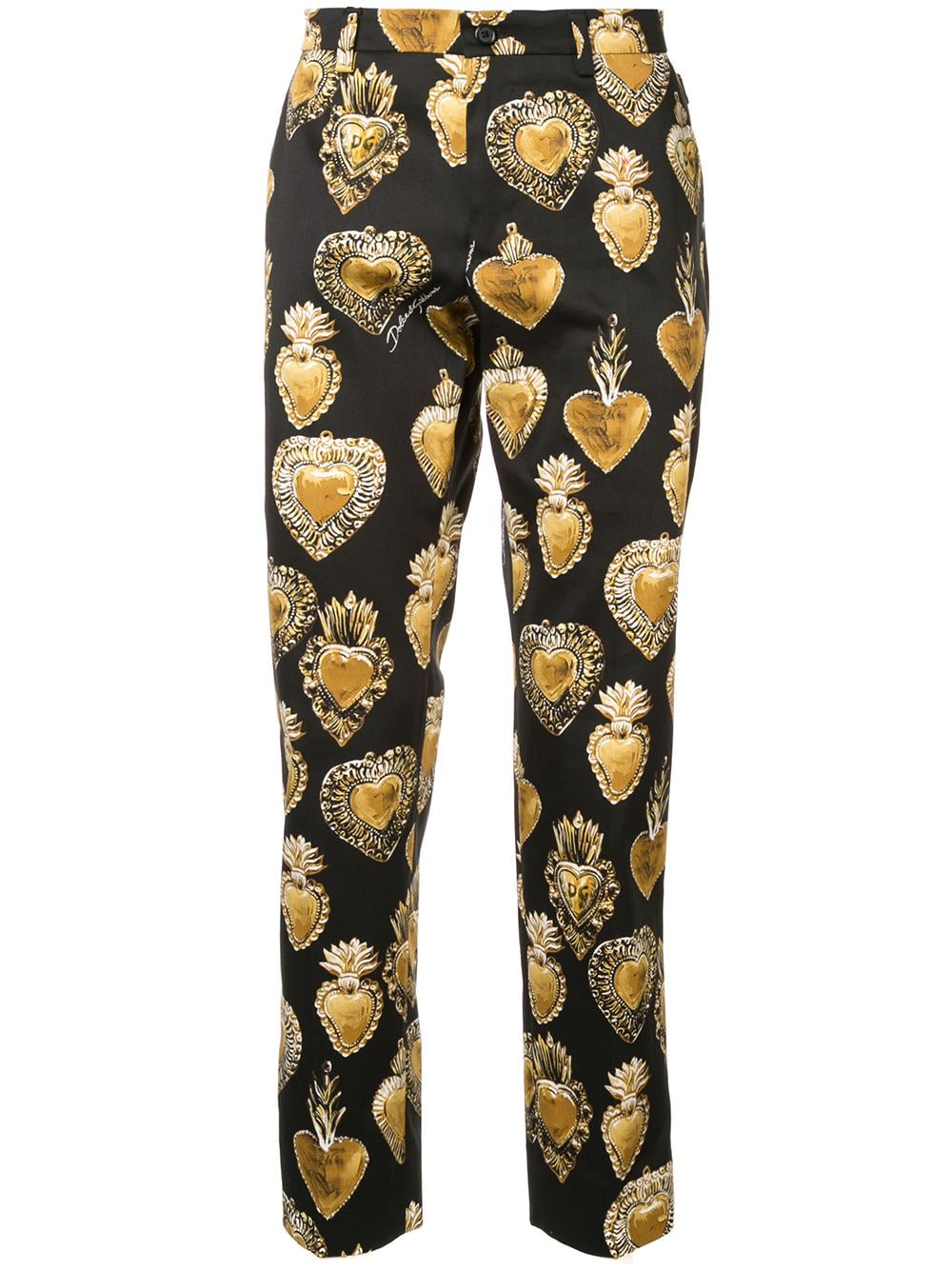 Dolce & Gabbana Sacred Heart Print Trousers - Farfetch