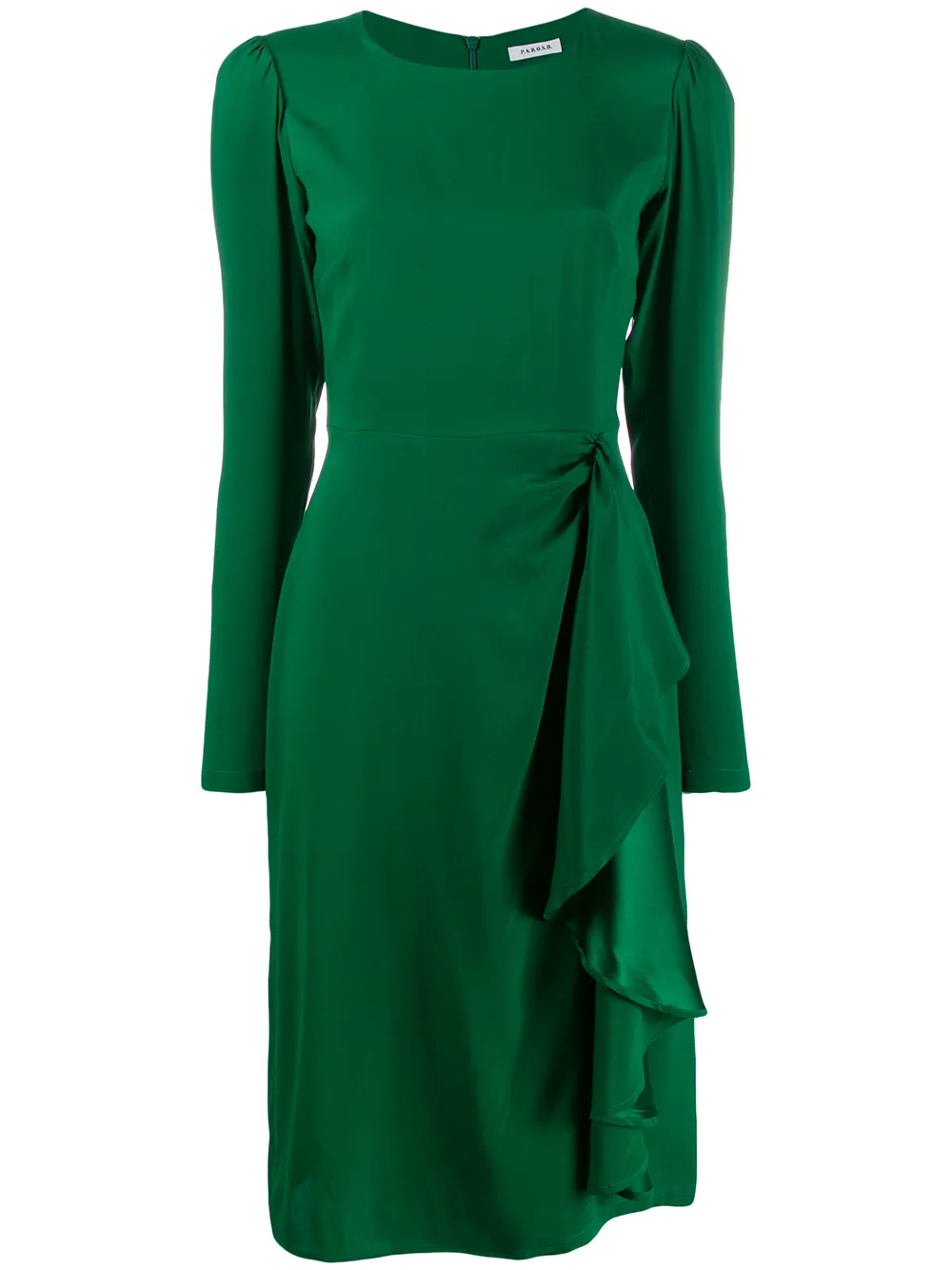 P.a.r.o.s.h. Draped Knot Midi Dress | Farfetch.com