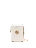 Gucci mini GG Marmont leather bucket bag - White