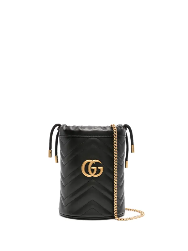 Gucci Mini GG Marmont Bucket Bag Black FARFETCH CA