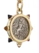 Dubini 18kt gold Alexander the Great citrine pendant necklace