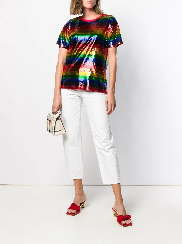 michael kors rainbow t shirt