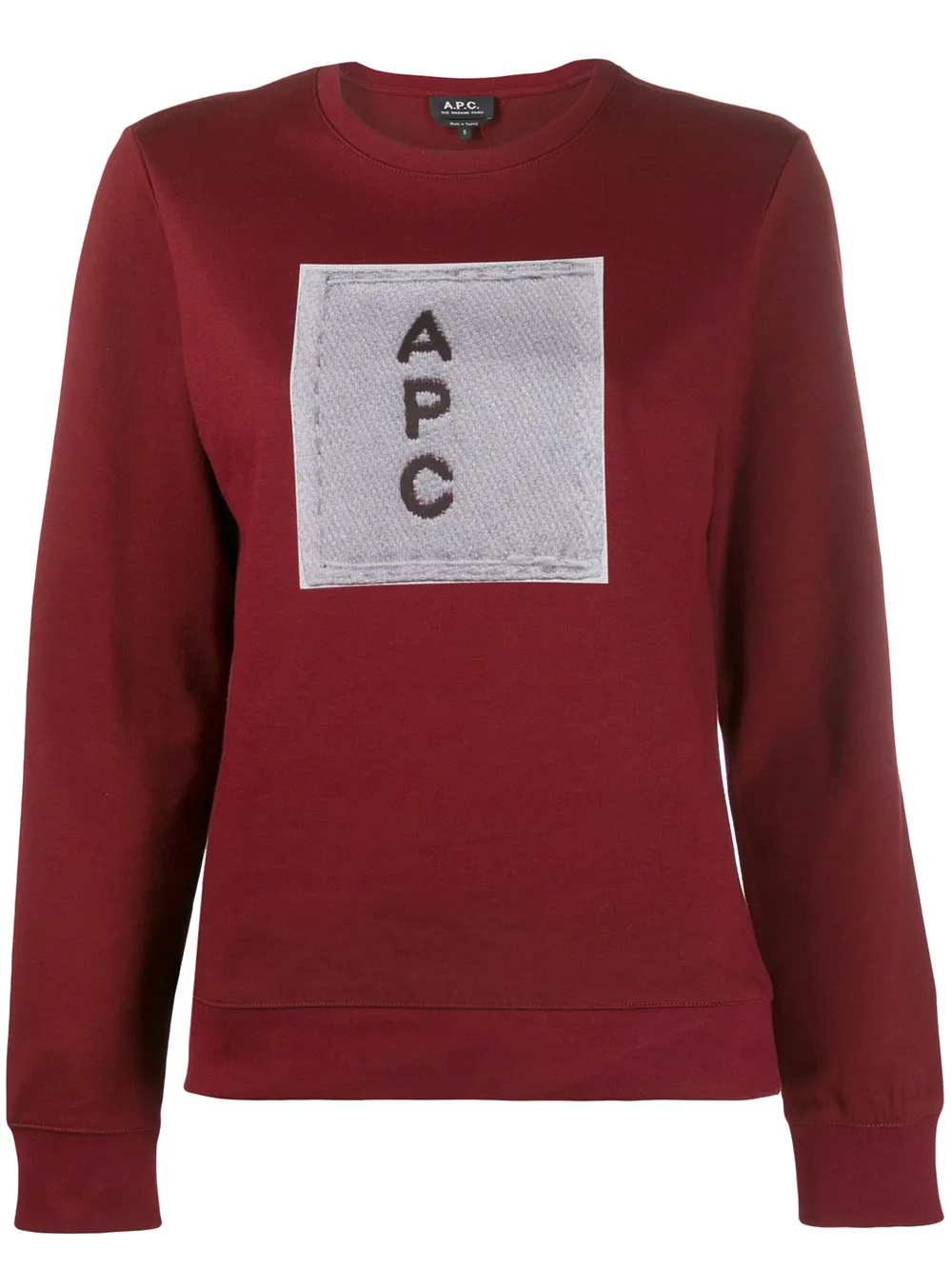 A.P.C. толстовка с контрастным логотипом