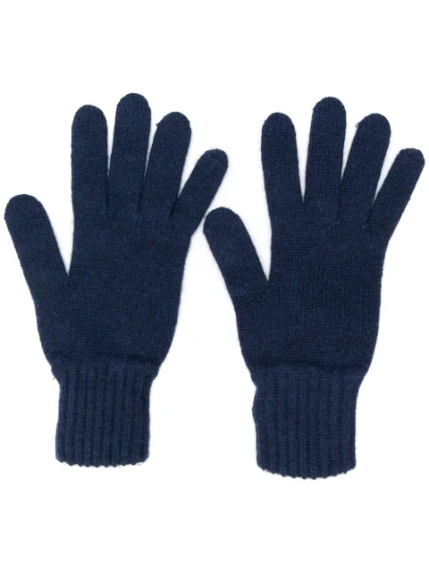 Pringle of Scotland gloves with ribbed details
