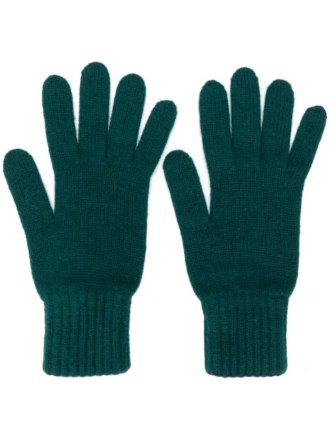 Pringle of Scotland gloves with ribbed details
