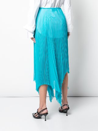 asymmetric pleated skirt展示图