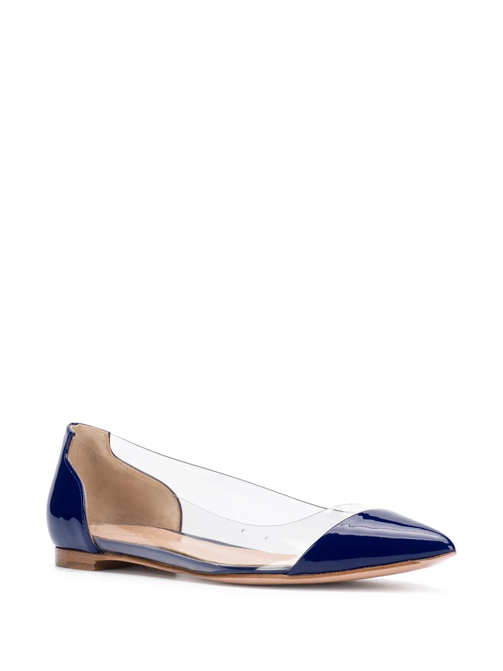 Gianvito Rossi Azure Trasp ballerina's Zwart